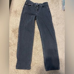 Levi’s Low pro straight black jeans